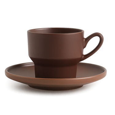 tasse cappuccino marron